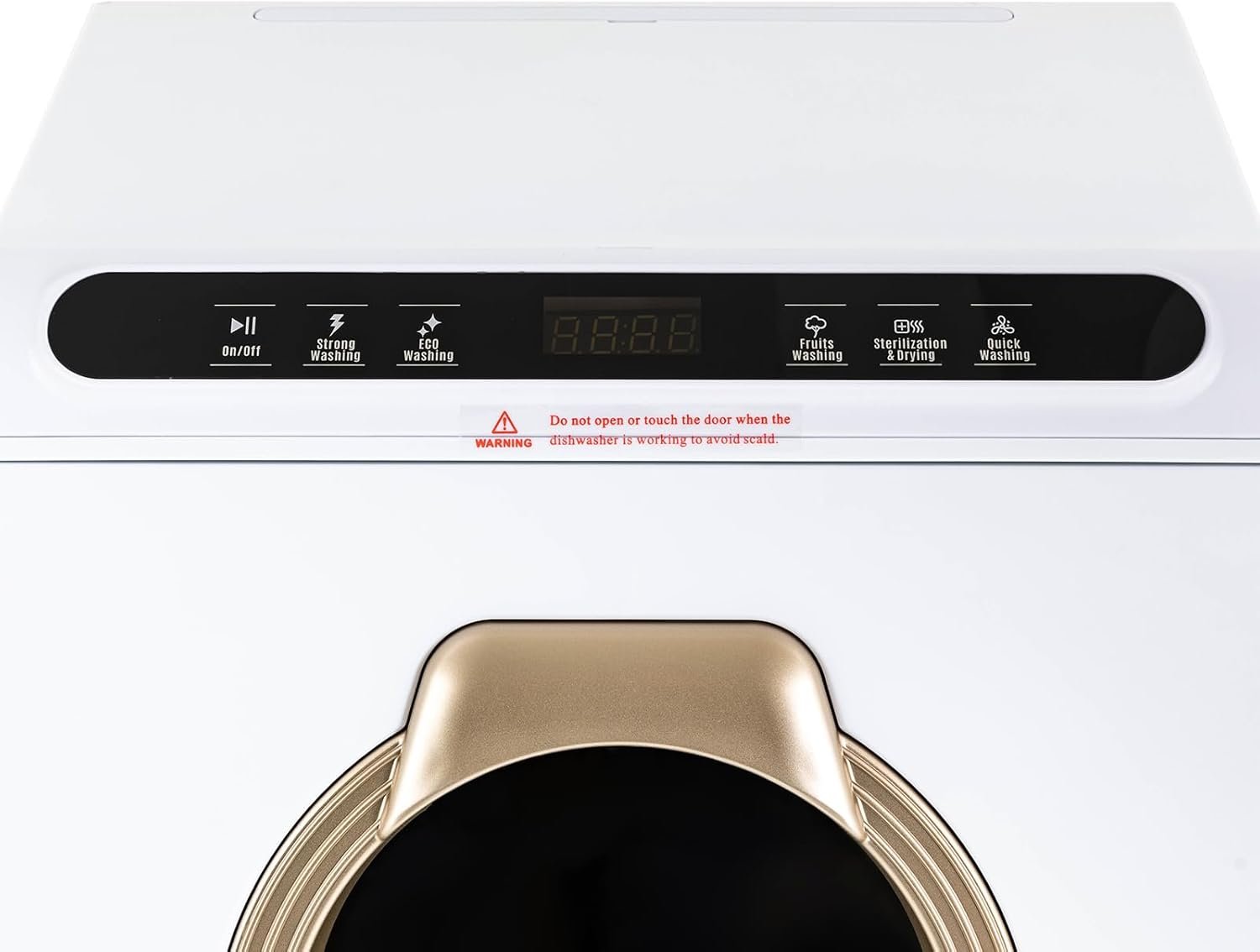 Countertop Automatic Dishwasher Air-dry Portable Dishwasher with 5 Washing Programs 360° Dual Spray Stainless Steel Dishwasher Machine for Kitchen RV, 900w - Image 7