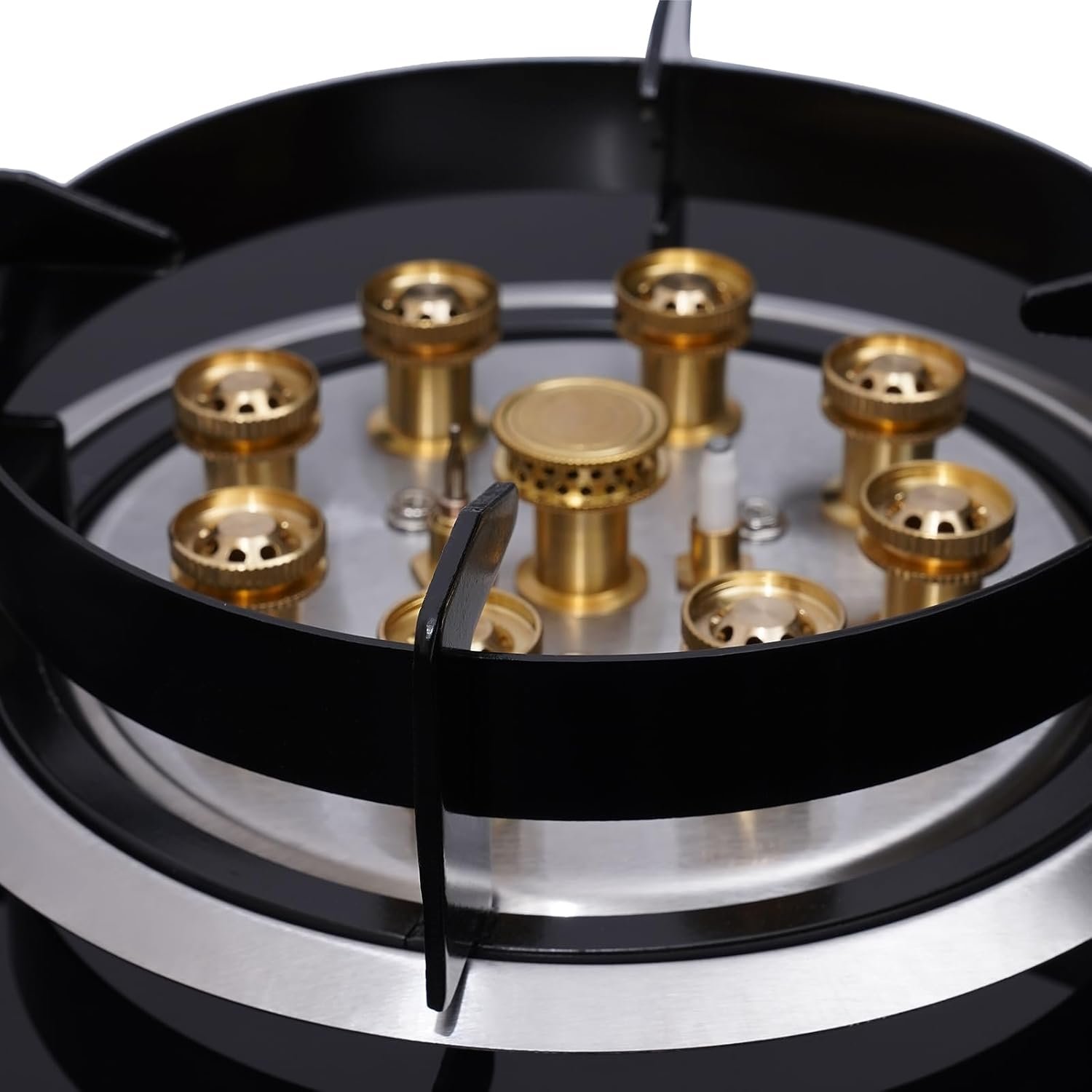 Gas Cooktop, Portable Glass & Copper Gas Stoves, 2 Burners Built-in Gas Stove Kitchen High Efficiency Powerful Cooking Burners for Home Apartment Black, Easy to Clean - Image 7