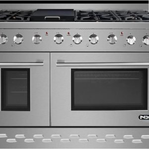 NXR SC4811 48" 7.2 cu.ft. Pro-Style Natural Gas Range with Convection Oven, Stainless Steel