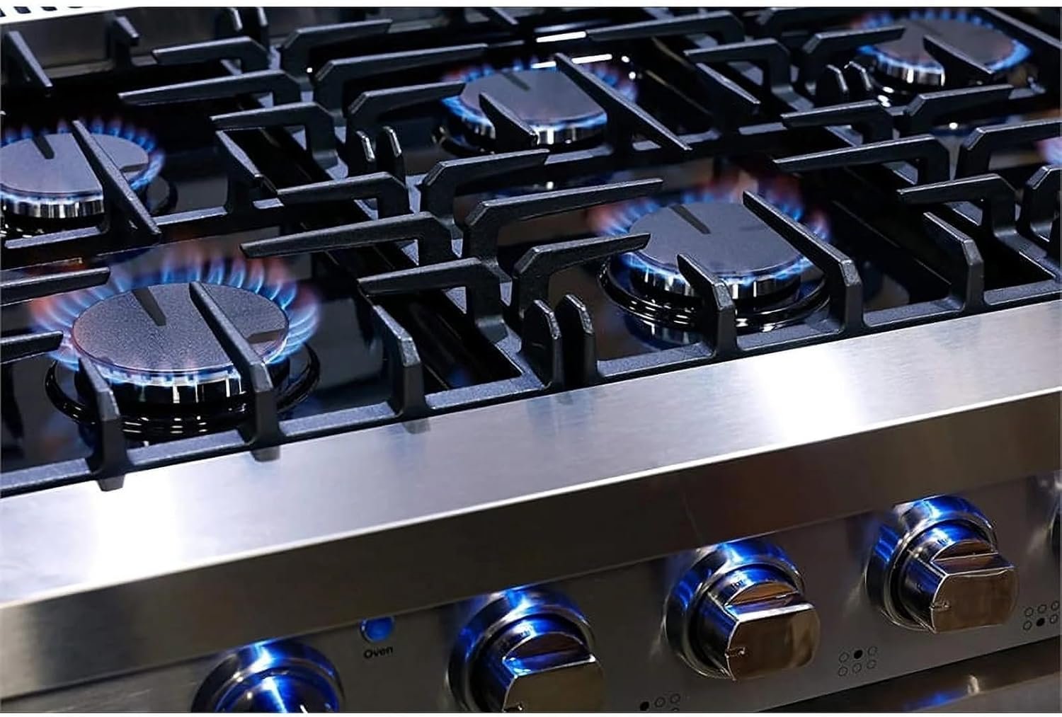 36-inch Pro-Style Natural Gas Range or Liquid Propane Gas Range with 6 high-powered Burners, 6.0 cu. ft. Convection Oven in Stainless Steel - Image 7