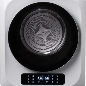 Portable Mini Cloth Dryer Machine,PTC Heating Tumble Dryer Electric Control Panel with Glass Door,120V/850W,for Home/Apartment/Dorms,UV Sterilizaiton,Digital Displa