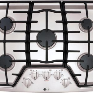 LG LCG3011ST 30" Stainless Steel Gas Sealed Burner Cooktop