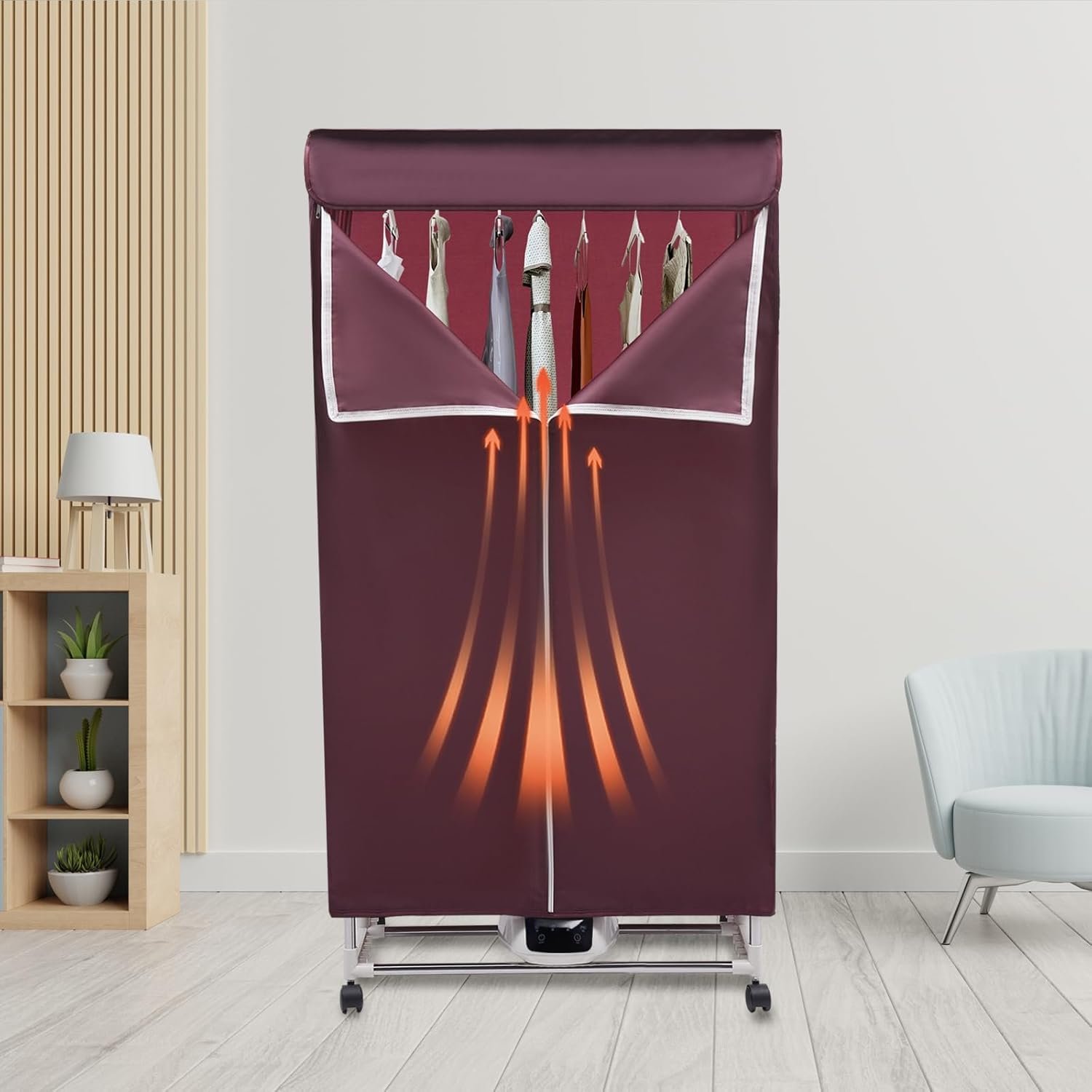 Clothes Dryer, Portable Travel Mini 1500W Dryer Machine 66.14lb Capacity Electric Dryer for Dry Clothes, Towels, Jeans - Image 3