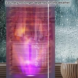 Clothes Dryer, Electric Clothes Airer Portable Clothes Drye,Folding Clothes Drying Rack Indoor,Heated Laundry Dryer Machine with Remote Control Adjustable Timer The New