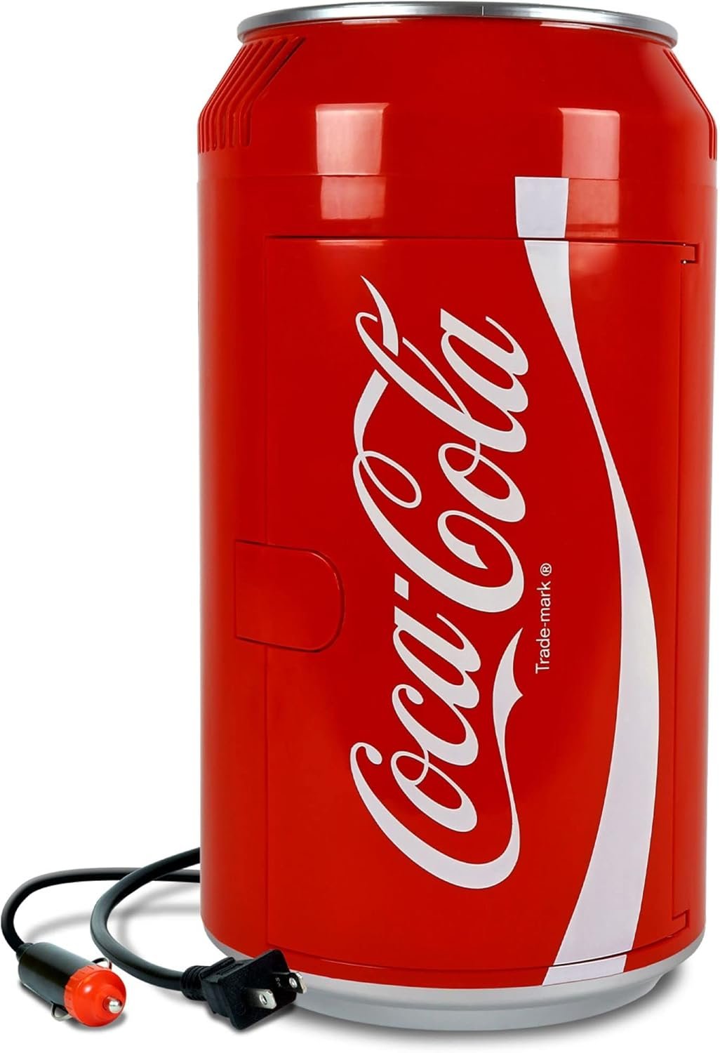 Coca Cola Mini Fridge - Refrigerator for Bedroom Skincare Office, Portable Table Top Beverage Cooler, 12V 110V Refrigerador For Drinks, Soda, Wines, Breast Milk, Use In Car, Dorm, Outdoor, Patio,8 Can