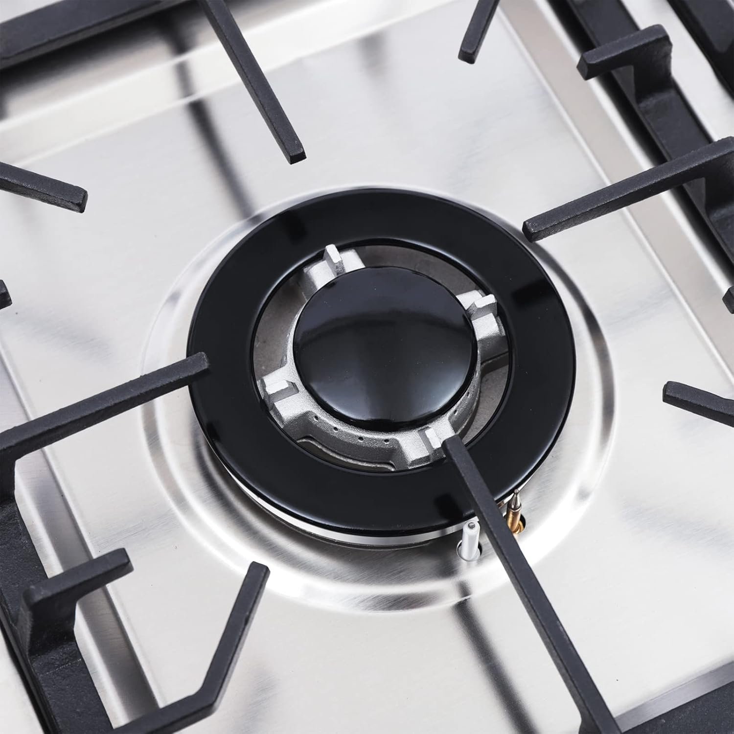34x20In Built in Gas Cook-top,5 Burner Gas Stove Stainless Steel Cook-top Stove LPG/NG Gas Hob Kitchen Cooker Built-In Cook Stove (5 Burner) - Image 8