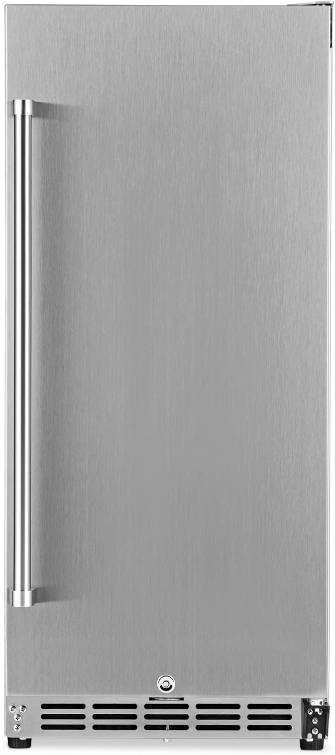 NewAir 15" Commercial Beverage Refrigerator | Weatherproof Stainless Steel Fridge | Built-In or Freestanding Outdoor Patio Fridge For Beer, Wine, Food NCR032SS00 - Image 11