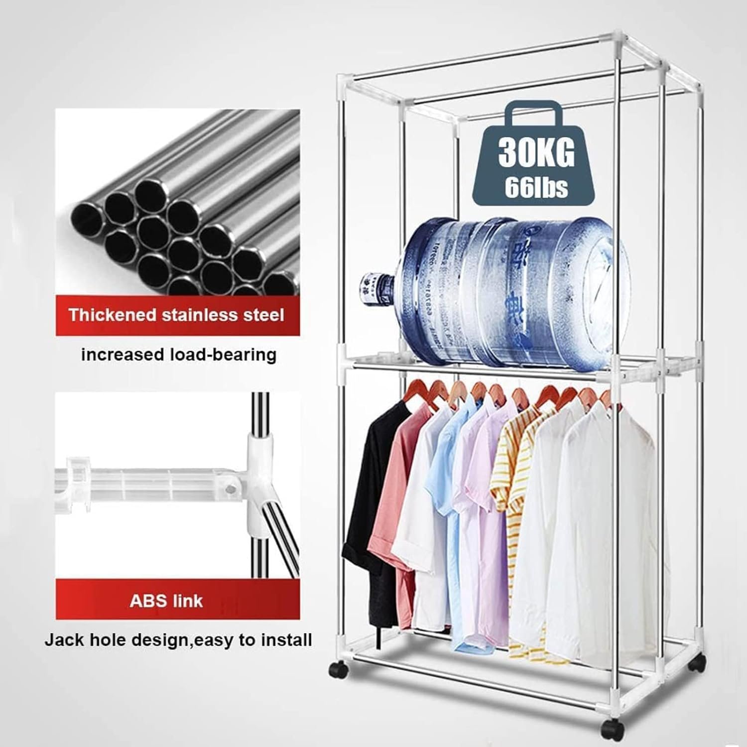 Clothes Dryer Electric Clothes Airer Dryer Indoor, Fast Drying Multi-Speed Heated Drying Rack For Clothes, Save Electricity Save Time, For Home Laundry Dorm - Image 5