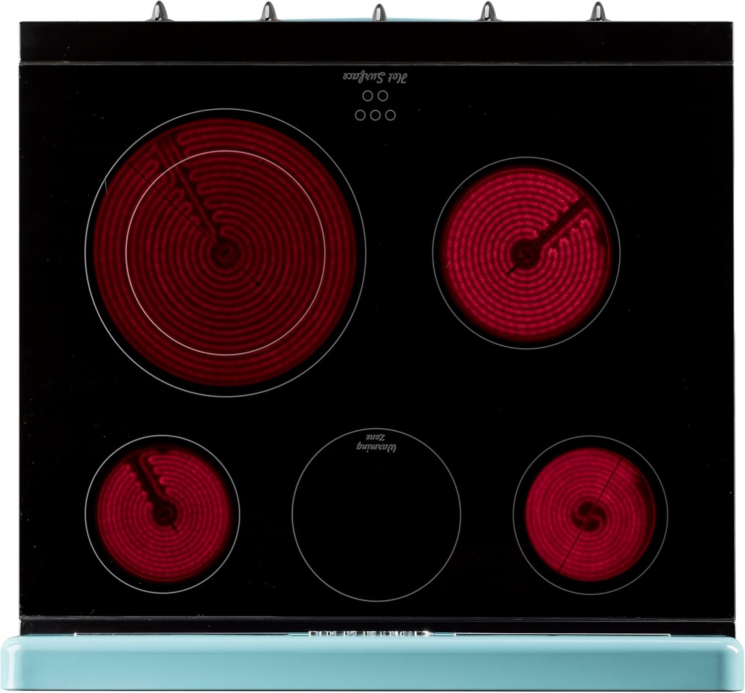 Unique Appliances UGP-30CR EC T Classic Retro Radiant Freestanding Electric Convection Oven Light, Range with 5-Element Glass Cooktop, 30", Ocean Mist Turquoise - Image 5