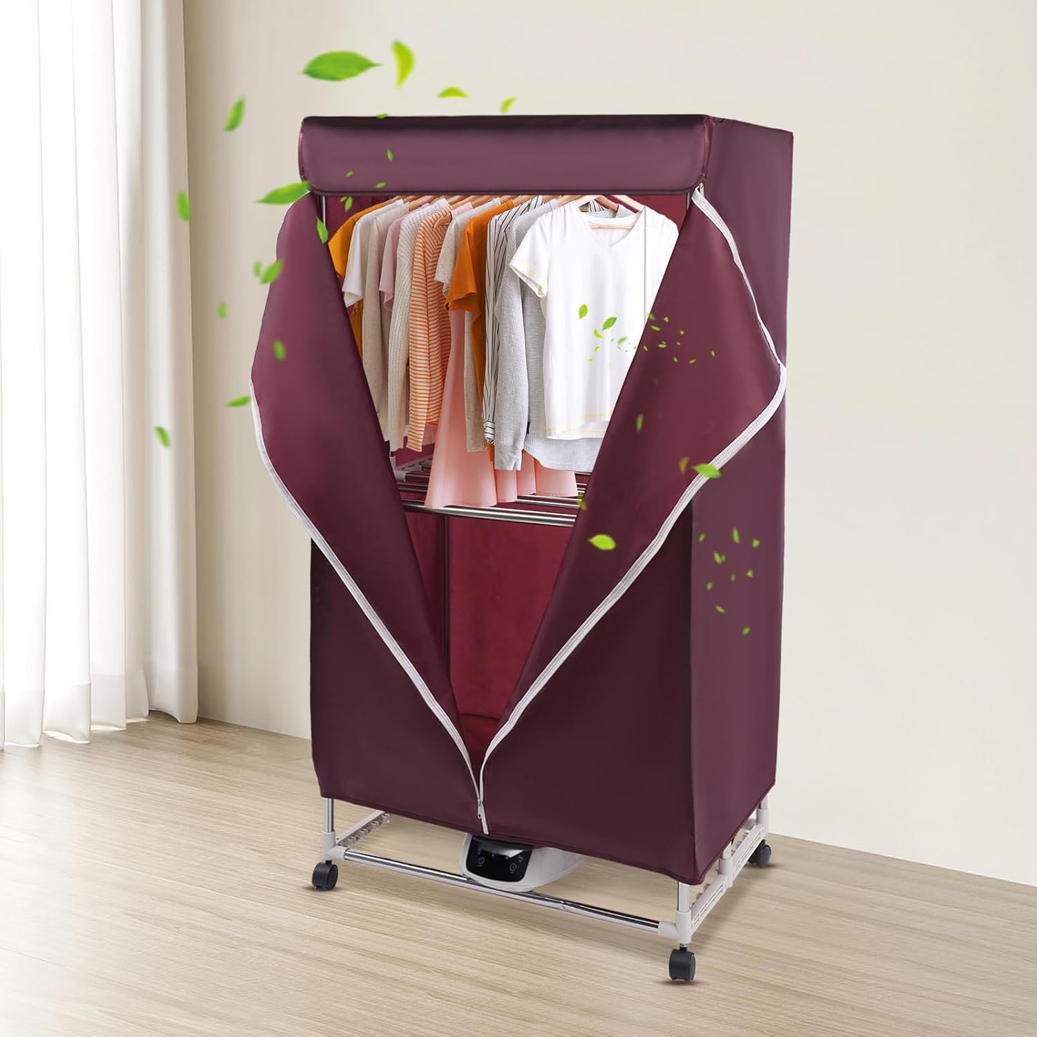 Clothes Dryer, Portable Travel Mini 1500W Dryer Machine 66.14lb Capacity Electric Dryer for Dry Clothes, Towels, Jeans - Image 7