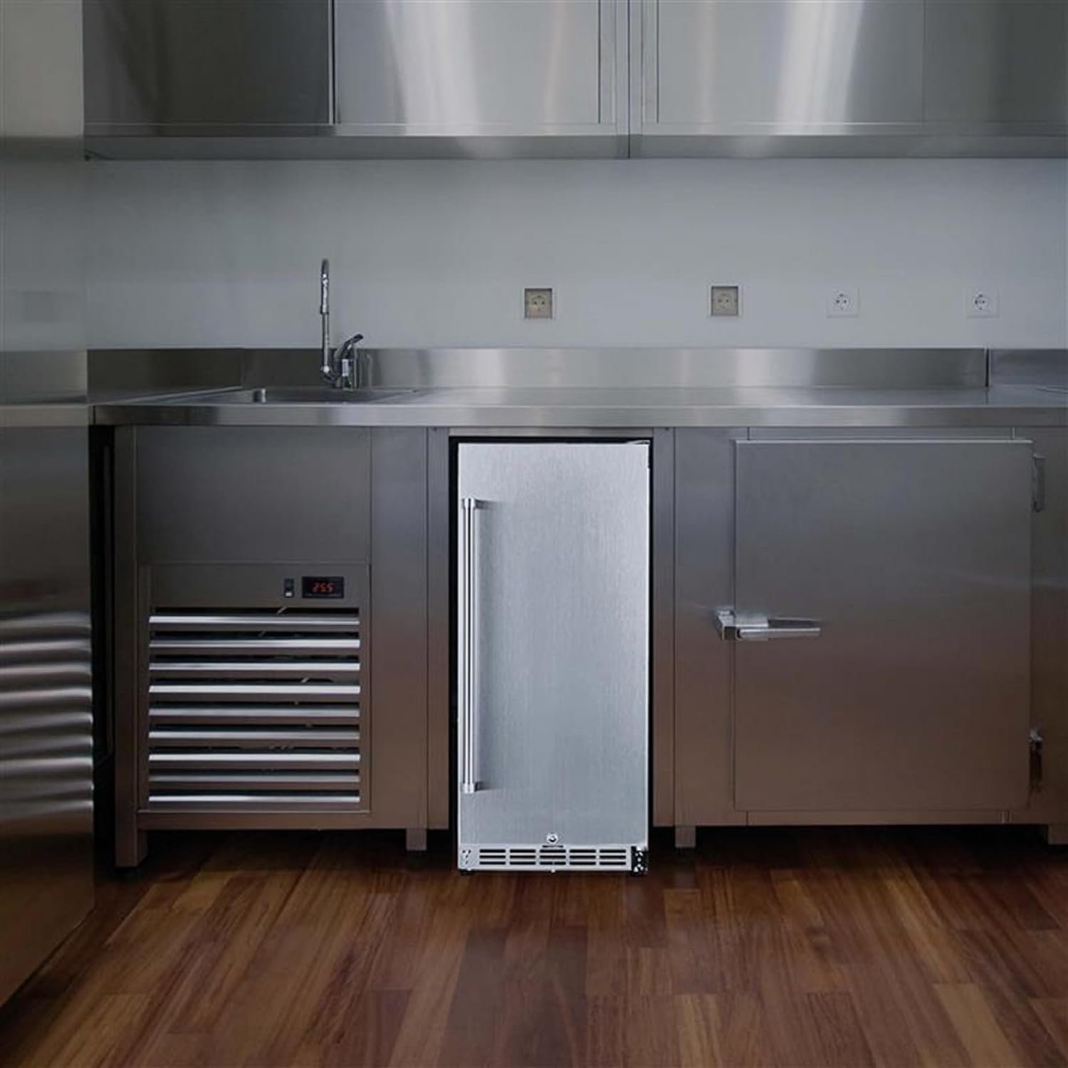 NewAir 15" Commercial Beverage Refrigerator | Weatherproof Stainless Steel Fridge | Built-In or Freestanding Outdoor Patio Fridge For Beer, Wine, Food NCR032SS00 - Image 8
