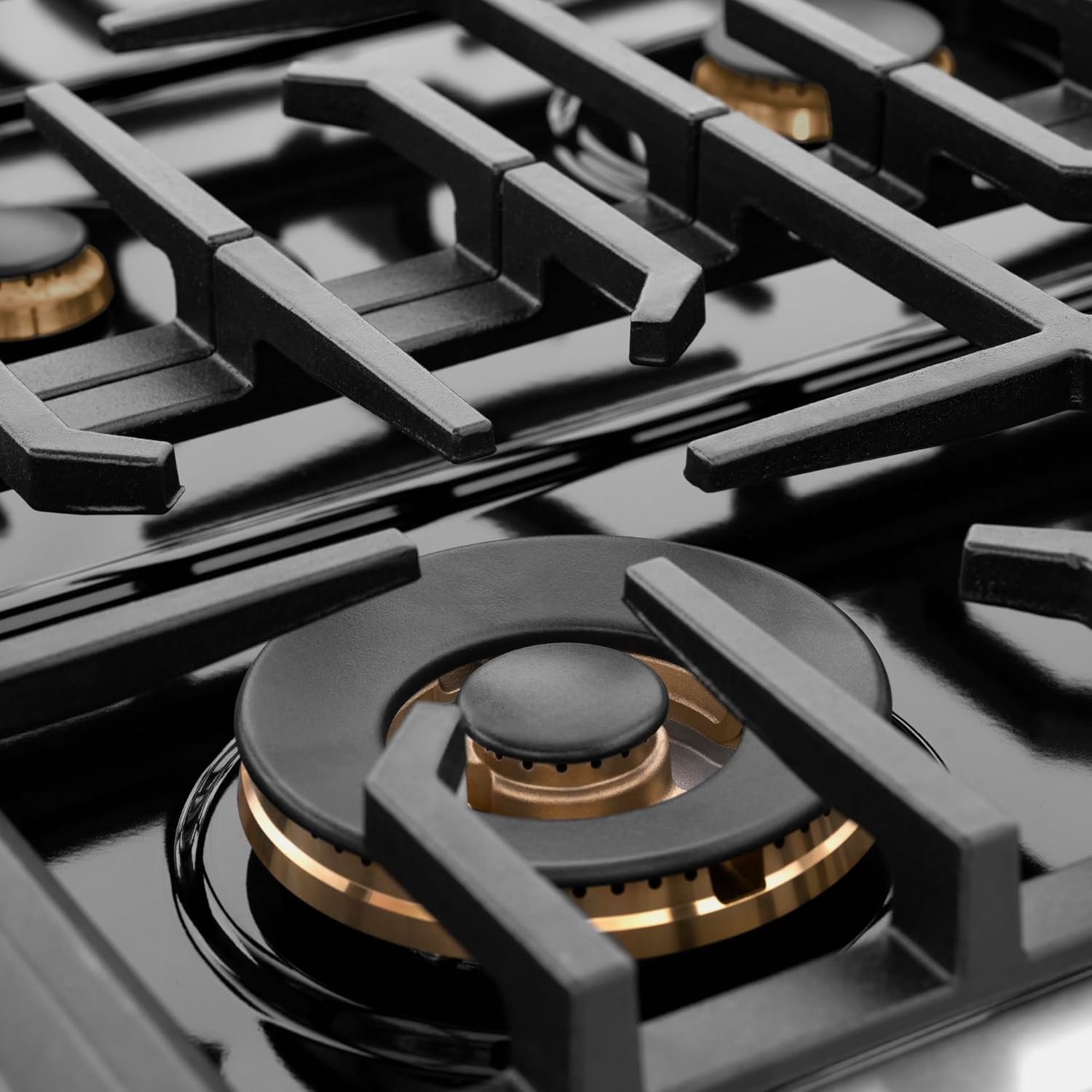 ZLINE 36 in. 5.2 cu. ft. Paramount Gas Range with Convection Gas Oven in DuraSnow Stainless Steel with 6 Brass Burners (SGRS-BR-36) - Image 7