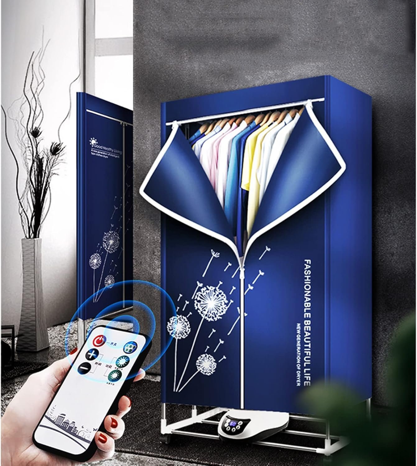 Clothes Dryer Electric Clothes Airer Dryer Indoor, Fast Drying Multi-Speed Heated Drying Rack For Clothes, Save Electricity Save Time, For Home Laundry Dorm - Image 2